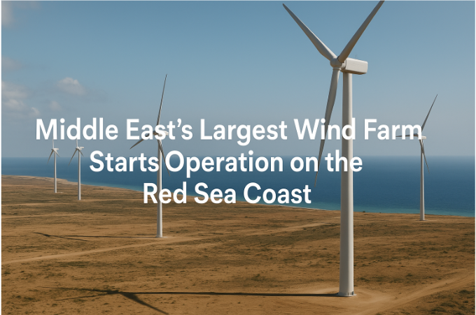 Middle East’s Largest Wind Farm Starts Operation on the Red Sea Coast